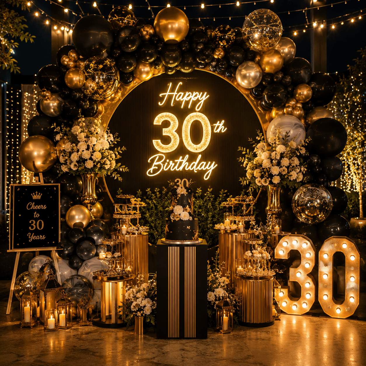 Premium birthday and milestone celebration decoration with custom theme in Tenali